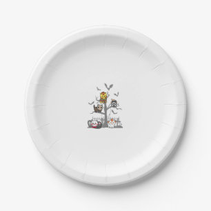 Prato De Papel Filmes de Horror Cat Figurinos de Halloween pregui