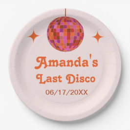 Prato De Papel Fim de semana da despedida de solteira cor de lara