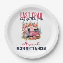 Prato De Papel Fim de Semana da Última Festa de solteira de Trilh