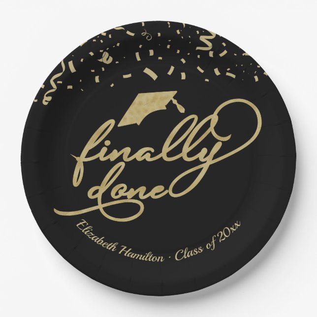Prato De Papel Finalmente, Festa de formatura de caligrafia Doura (Frente)