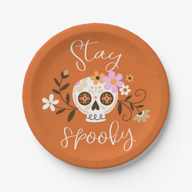Prato De Papel Fique Spooky (Frente)