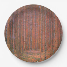 Prato De Papel Fir Tree Forest (por Gustav Klimt)