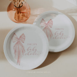 Prato De Papel Fita de Cores d'Água Mínimas do Chá de fraldas Ros