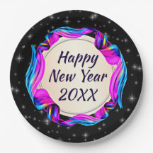 Fita pintada no Feliz ano novo do céu noturno 20xx