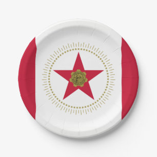 Prato De Papel Flag of Birmingham, Alabama Paper Plates