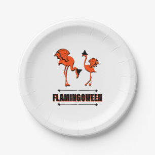 Prato De Papel Flamingoew - Halloween
