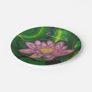 Prato De Papel Flor de Lotus (almofada de lírio)