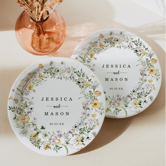 Prato de Papel Flor Silvestre Rústico (Criador carregado)