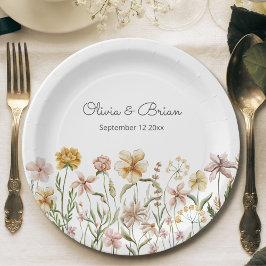 Prato De Papel Floral de Prados de Flores Selvagens Personalizada