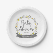 Flores amarelas e Chá de fraldas de coroa Cinza