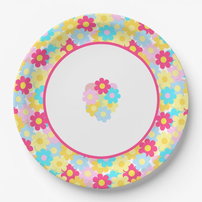 Prato De Papel Flores Cutis (Frente)