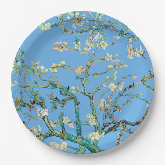 Prato De Papel Flores de Amendoeira Vincent Van Gogh
