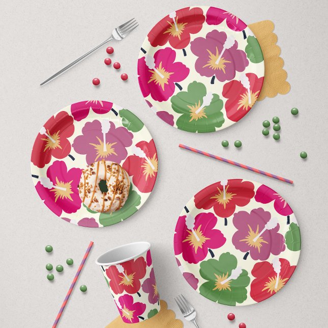 Prato De Papel Flores Destacadas Multicolor  (Criador carregado)