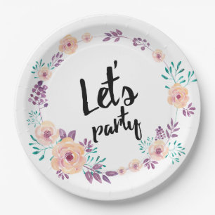 Prato De Papel Flores impermeáveis