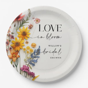 Prato De Papel Flores Presas Chá de panela de flor selvagem