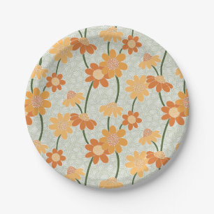 Prato De Papel Flores retrorreflectoras bonito mudas na década de