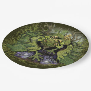 Prato De Papel Floresta Foliage Moss Dragon