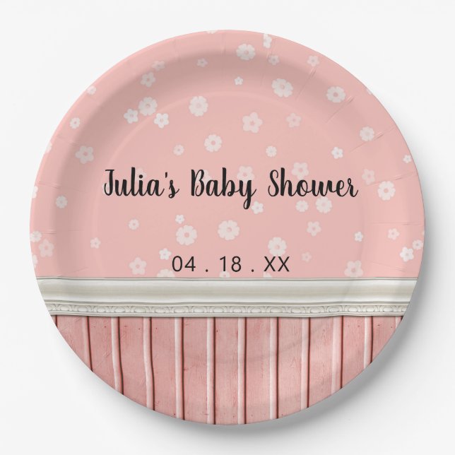 Prato De Papel Florestas rosa (Frente)