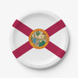 Prato De Papel Floridian Flag, Flag of Florida