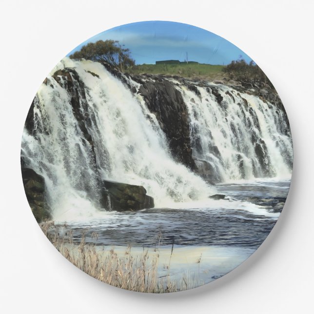 Prato De Papel Flowing Waters of Hopkins Falls (Frente)