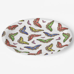 Prato De Papel Flutterbys