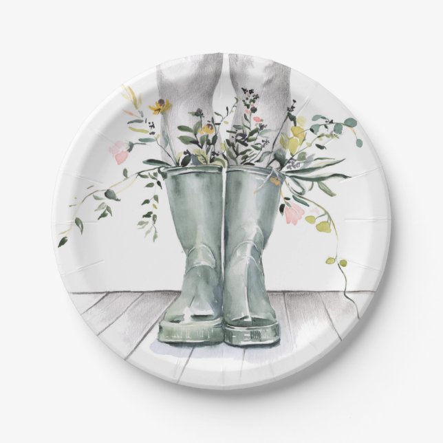 Prato De Papel Fluxo e crescimento II (Frente)