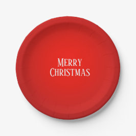 Prato De Papel Fogo Vermelho de Natal