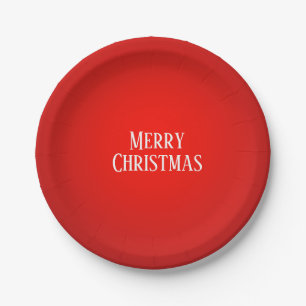 Prato De Papel Fogo Vermelho de Natal