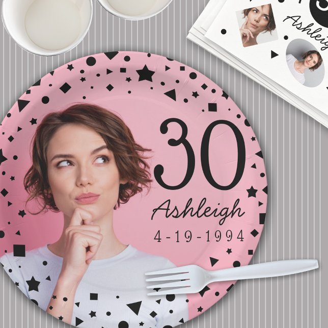 Prato De Papel Folha de papel de sexta 30 de foto personalizada (Criador carregado)