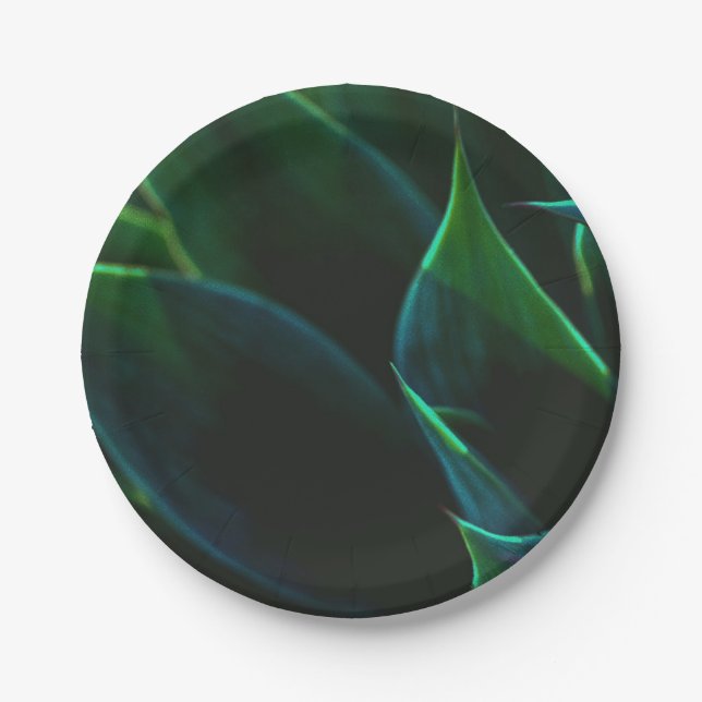 Prato De Papel Folhas de Agave (Frente)