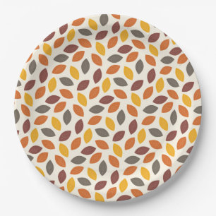 Prato De Papel Folhas de outono