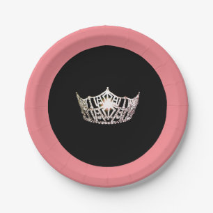 Prato De Papel Folhas de papel de 7" da America Silver Crown