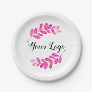 Prato De Papel folhas pretas púrpuras, azuis e simples, adicionam