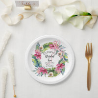 Folhas tropicais | Chá De Chá Floral Rosa