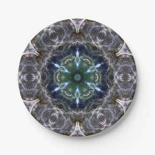 Prato De Papel Folk Mandala 