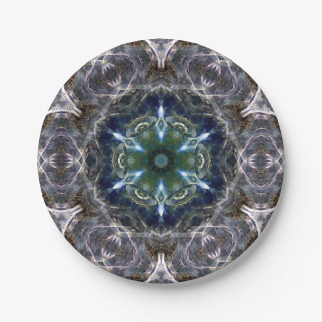 Prato De Papel Folk Mandala (Frente)