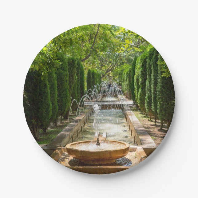 Prato De Papel Fonte no Jardim Almudaina - Palma de Maiorca (Frente)