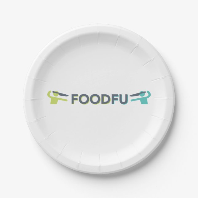 Prato De Papel FoodFu julga placas (Frente)