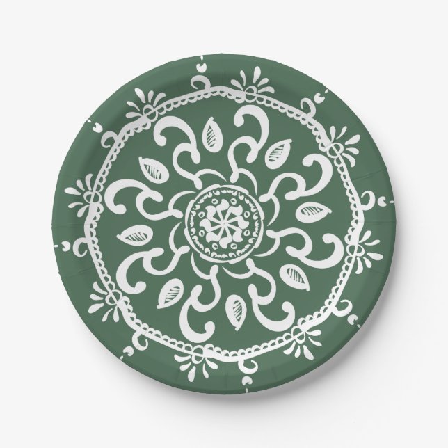 Prato De Papel Forest Mandala (Frente)