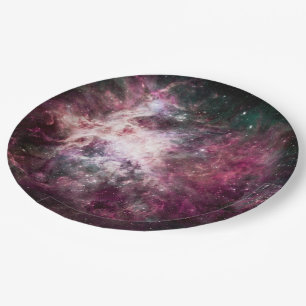 Prato De Papel Formação da nebulosa no espaço