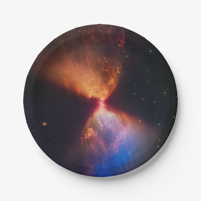Prato De Papel Formação de protoestrela de ampulheta JWST (Frente)