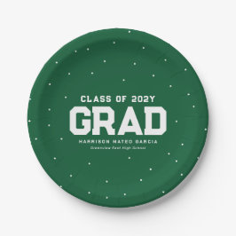 Prato De Papel Formando desportivo, atleta verde, graduação perso