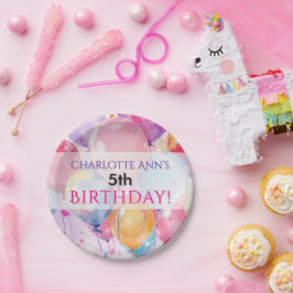 Prato De Papel Fornecimentos de Favor do Balão do Partido anivers