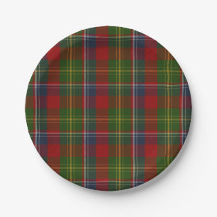 Prato De Papel Forrester Clan Tartan - Placa de Xadrez