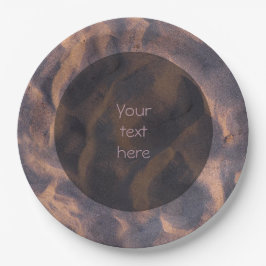 Prato De Papel Foto da estrutura de praia Sandy