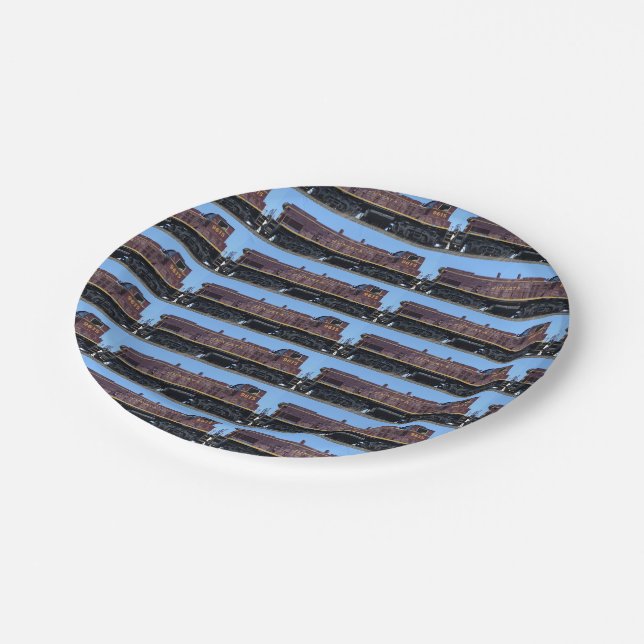 Prato De Papel Foto do comboio (Inclinado)