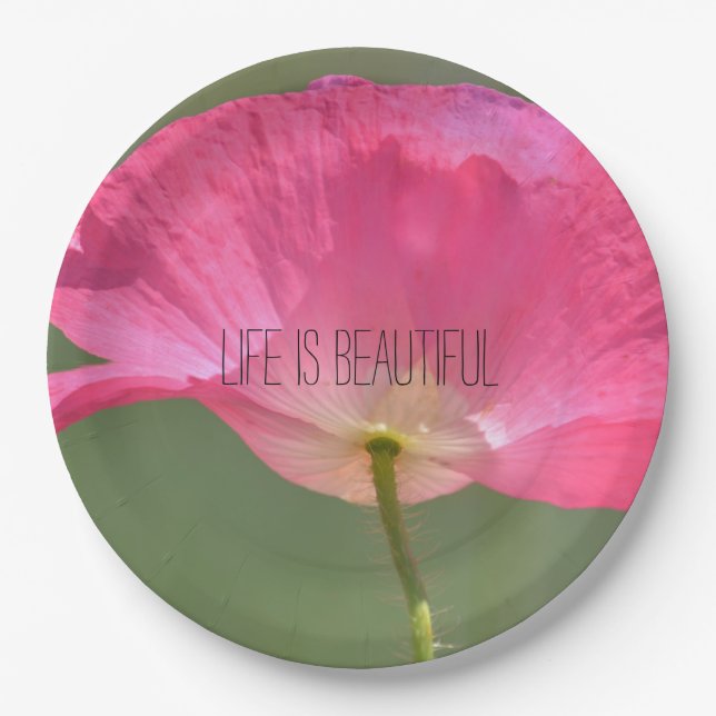 Prato De Papel Foto e texto personalizados (Frente)