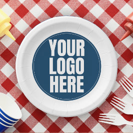 Prato De Papel Foto personalizada da empresa do logotipo comercia