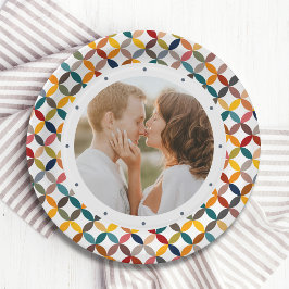Prato De Papel Foto Personalizada Moderna Colorida