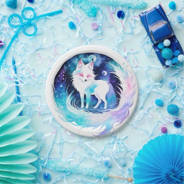 Prato De Papel Fox Woodland Modern Birthday (Festa)